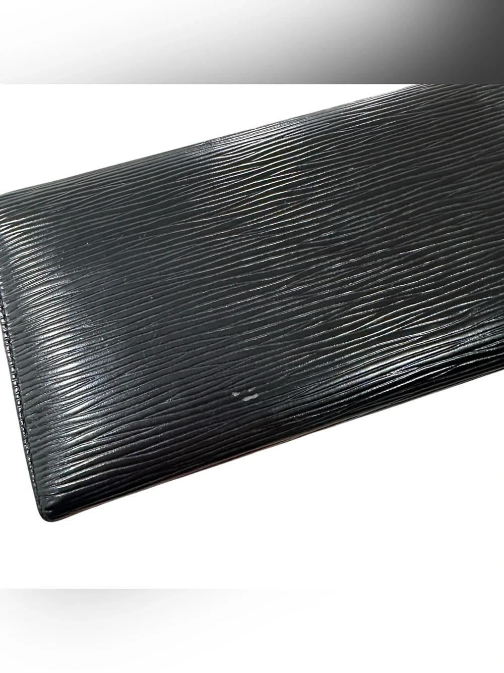 Louis Vuitton Black Epi Leather Sarah Wallet on Chain